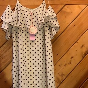 Women’s medium Dress. Black and white polkadot.